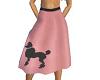 Poodle Skirt Pink Grey