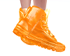 Shiny Orange Boots