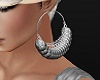 E* Amule Silver Earrings