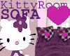 Purple Kitty Sofa