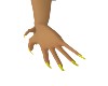 Yellow Deviant  Nails