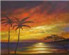 Tropical Sunset Painting