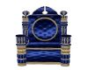 Blue Tufted Throne