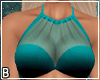 Teal Ruffle Top Shorts