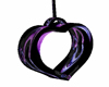 Purple/Black Cuddl Heart