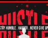 hustle red box bg