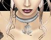 Silver Collar Rose Charm