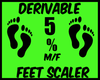{J} 5% Foot Scaler