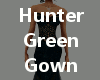 Sexy Hunter Green Gown