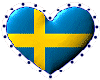 Sweden Heart sticker