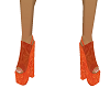 70's orange heels
