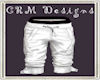 (CRM) White Long Shorts