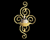Wall Candle Sconce Gold
