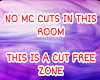 no cut zone purple