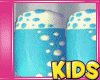 Kids Blue Dot Nails