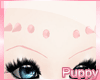 [Pup]Eyebrow Spikes Pink