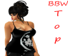 BBW Black Asian Top