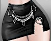 chained black skirt