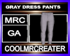 GRAY DRESS PANTS