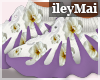 i| Floral shoes Lavender