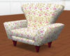 Flowers Cream Chair