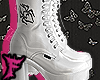 ♡ Spider White Boots