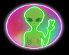 Neon Alien Sign