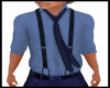 BOYS BLU TIE DRESS SHIRT