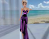 Deep Purple Silk Dress