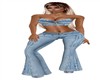 Denim Top/ Pants Set