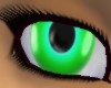 Shiny soft green eyes