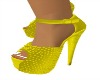 yellow heel shoes