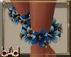 Blue Floral Anklets