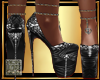 [L] Black Strass Heels
