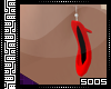 S.|Red Pump Earrings
