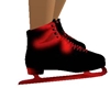 black red ice skate