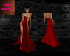 Red Gold Serpent Gown