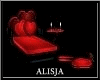 ♥ Red Sofa with poses 