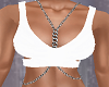 White Chained Club Top