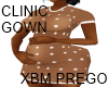 (LJ) XBM CLINIC GOWN TAN