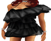 Black Frilled Mini Dress