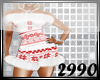 *RC*White/Red Dress*Slim