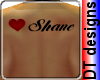Shane heart back tattoo
