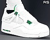 $. 4's Sneakers Green. b