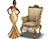 Gold Ivory Wingback