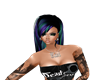 Rihanna PurpleBlueTeal