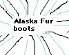 white alaska fur boots