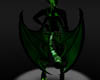 Green black demon wings