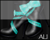 {Ali} Teal Boots