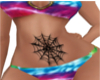 Spiderweb Belly Tattoo